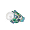 Arunashi Big Pearl Ring