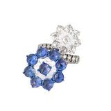 Arunashi Double Flower Ring