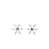 Arunashi Star Padparadscha Studs