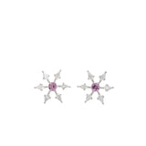 Arunashi Star Padparadscha Studs
