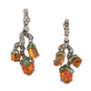 Arunashi Sapphire Fire Opal Earrings