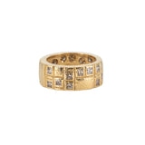 Audrius Krulis Double Width Princess Cut Diamond Band