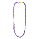 Amethyst and Gold Bead Necklace