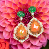 Arunashi Opal Tsavorite Earrings