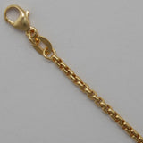 24" 18k Yellow Gold 2.0mm Round Box Chain