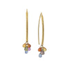Barbara Heinrich Navette Multi Sapphire Briolette Earrings