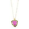 Barbara Heinrich Watermelon Tourmaline Slice Necklace