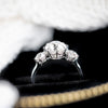 Erika Winters Margot Three Stone Moissanite Ring