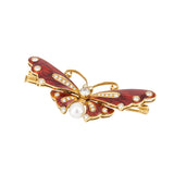 Cicada Enamel Butterfly Brooch