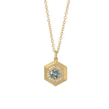 Erika Winters Hexagon Necklace with Montana Sapphire