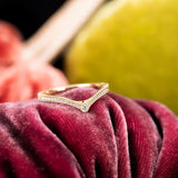 Erika Winters Twyla Round Contour Half Diamond Band