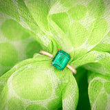 Erika Winters Willa Solitaire Ring with Emerald