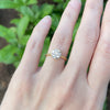 Erika Winters Laurel Cathedral Lab Grown Diamond Ring
