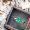 Erika Winters Willa Solitaire Ring with Emerald