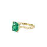 Erika Winters Willa Solitaire Ring with Emerald
