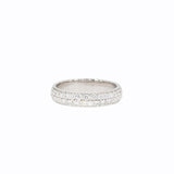 Alchemy Double Row Diamond Pave Eternity Band