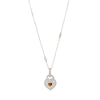 Reversible Pave Heart Necklace