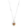 Reversible Pave Heart Necklace