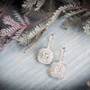 Cushion Pave Lever Back Earrings