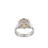 Fancy Brownish Yellow Diamond Halo Twisted Ring