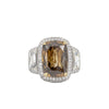 Fancy Dark Yellowish Brown Diamond Ring