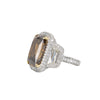 Fancy Dark Yellowish Brown Diamond Ring