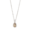 Fancy Brown Yellow Pear Diamond Necklace