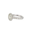 Diamond Ring with Large Diamond Halo