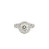 Diamond Ring with Large Diamond Halo