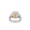 Fancy Yellow Diamond with Half Moons Ring