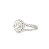 Old European Cut Diamond Pave Split Shank Ring
