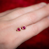 Kimberly Collins Round Ruby Studs