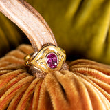 Kent Raible Oval Pink Sapphire Ring