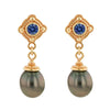 Kent Raible Black Pearl Earrings