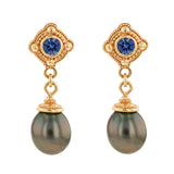 Kent Raible Black Pearl Earrings