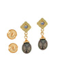 Kent Raible Black Pearl Earrings