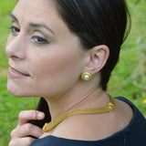 Kent Raible Golden Sapphire Woven Necklace