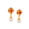Kent Raible Flower Drop Earrings