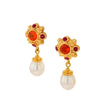 Kent Raible Flower Drop Earrings