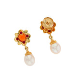 Kent Raible Flower Drop Earrings