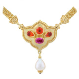 Kent Raible Flower Jewel Necklace