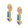 Kent Raible Multi Gemstone Drop Earrings