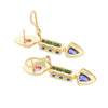 Kent Raible Multi Gemstone Drop Earrings