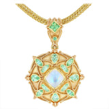 Kent Raible Moonstone Mandala Pendant
