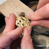 Kent Raible Moonstone Mandala Pendant