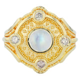 Kent Raible Rainbow Moonstone Ring