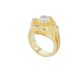 Kent Raible Rainbow Moonstone Ring