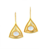 Kent Raible Moonstone Drop Earrings