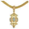 Kent Raible Opal Prayer Wheel Pendant