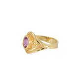 Kent Raible Oval Pink Sapphire Ring